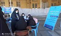 ارائه خدمات بهداشتی در نماز جمعه همدان 