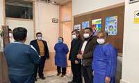 بازدید شبانه ریاست مرکز بهداشت شهرستان همدان از مرکز دیباج